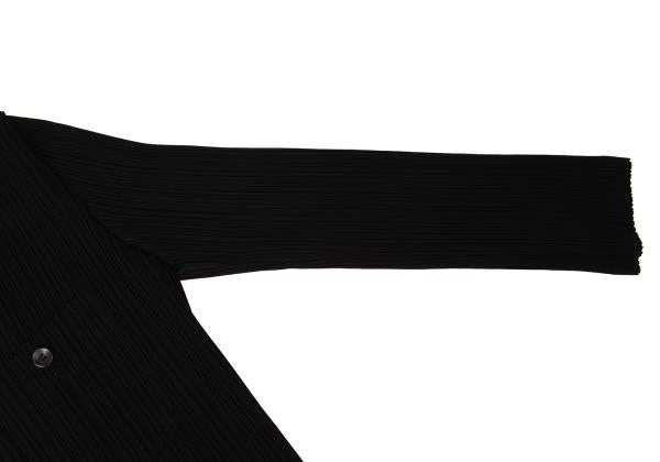 ISSEY MIYAKE Poly Pleat Patch Pocket Jacket Black Size M