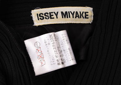 ISSEY MIYAKE Poly Pleat Patch Pocket Jacket Black Size M