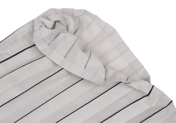 ISSEY MIYAKE me Polyester Pleated Box Blouse Gray Size F