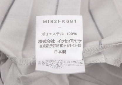 ISSEY MIYAKE me Polyester Pleated Box Blouse Gray Size F