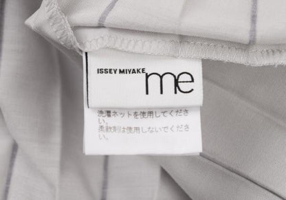 ISSEY MIYAKE me Polyester Pleated Box Blouse Gray Size F