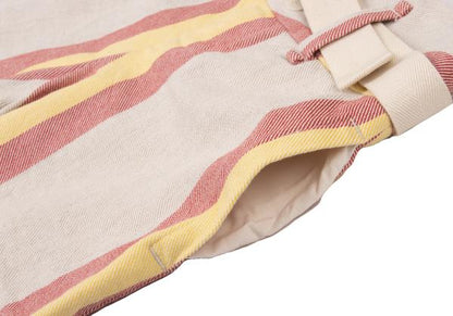 ISSEY MIYAKE me Stripe Canvas Wide Pants Red Yellow Size F