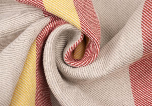 ISSEY MIYAKE me Stripe Canvas Wide Pants Red Yellow Size F