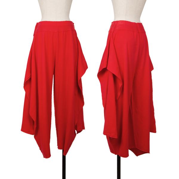 ISSEY MIYAKE A-POC INSIDE Red Side Drape Pants Size 2