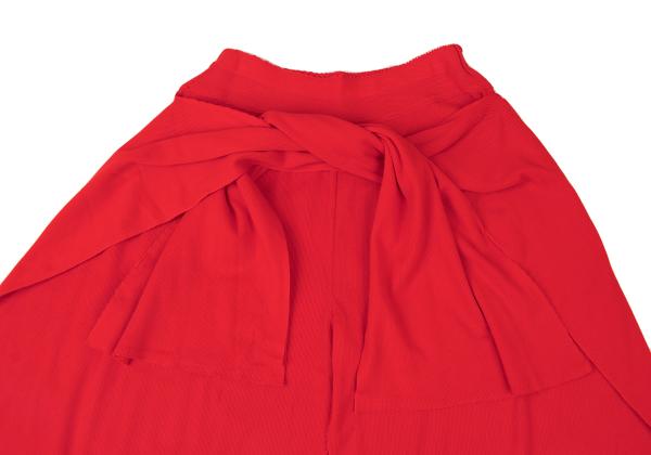 ISSEY MIYAKE A-POC INSIDE Red Side Drape Pants Size 2