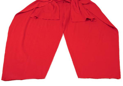 ISSEY MIYAKE A-POC INSIDE Red Side Drape Pants Size 2