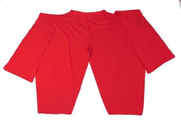 ISSEY MIYAKE A-POC INSIDE Red Side Drape Pants Size 2