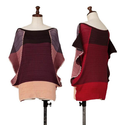 ISSEY MIYAKE Pleated Panel Print Pink Multi Size 2