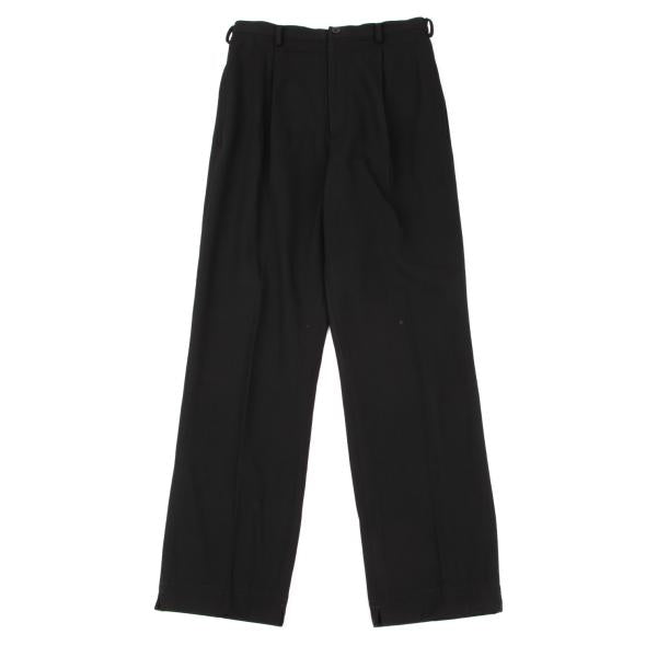 Y's Wool Gabardine Straight Pants Black Size M