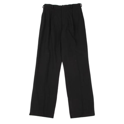Y's Wool Gabardine Straight Pants Black Size M