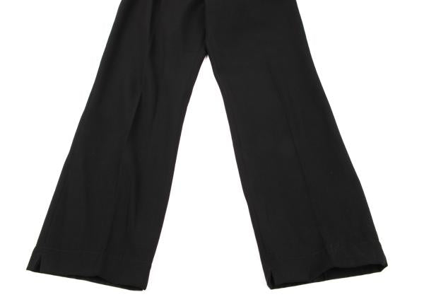 Y's Wool Gabardine Straight Pants Black Size M