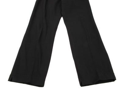 Y's Wool Gabardine Straight Pants Black Size M