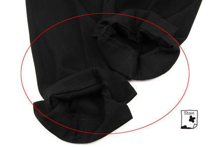 Y's Wool Gabardine Straight Pants Black Size M