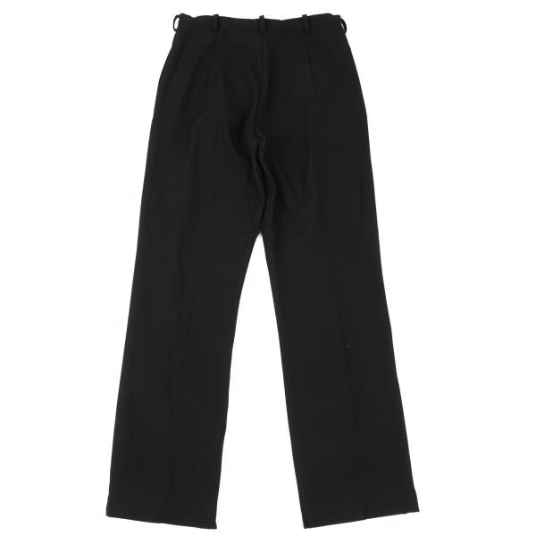 Y's Wool Gabardine Straight Pants Black Size M
