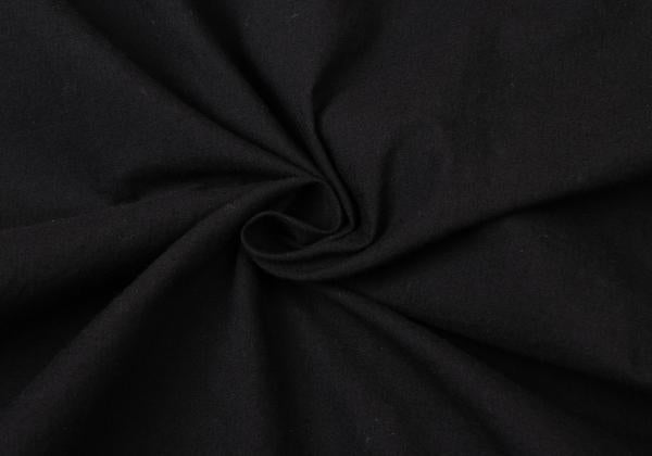 Y's Cotton Gather Sleeve Blouse Black Size 2
