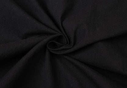 Y's Cotton Gather Sleeve Blouse Black Size 2