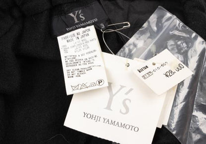 Y's Wool Inside Out Pants Black Size 3