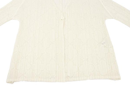 PLEATS PLEASE 18SS Pleated Mesh Cardigan Cream Size 3