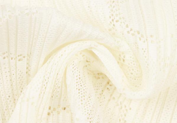 PLEATS PLEASE 18SS Pleated Mesh Cardigan Cream Size 3