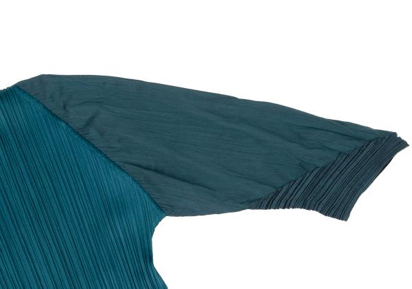 PLEATS PLEASE Pleated Tunic Blouse Blue Size 3
