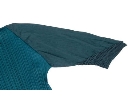 PLEATS PLEASE Pleated Tunic Blouse Blue Size 3