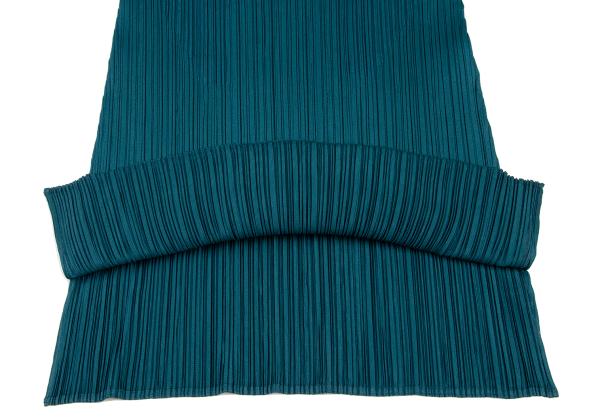 PLEATS PLEASE Pleated Tunic Blouse Blue Size 3