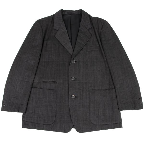 ISSEY MIYAKE MEN Charcoal Wool 3-Button Jacket Size M