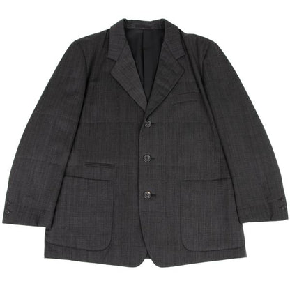 ISSEY MIYAKE MEN Charcoal Wool 3-Button Jacket Size M