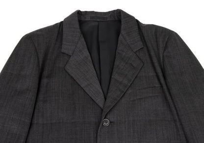 ISSEY MIYAKE MEN Charcoal Wool 3-Button Jacket Size M