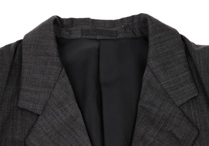 ISSEY MIYAKE MEN Charcoal Wool 3-Button Jacket Size M