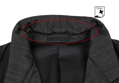 ISSEY MIYAKE MEN Charcoal Wool 3-Button Jacket Size M