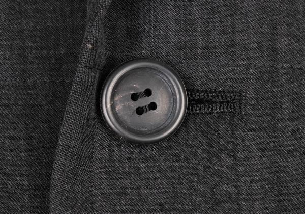 ISSEY MIYAKE MEN Charcoal Wool 3-Button Jacket Size M