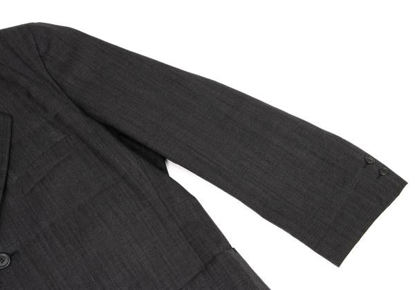 ISSEY MIYAKE MEN Charcoal Wool 3-Button Jacket Size M