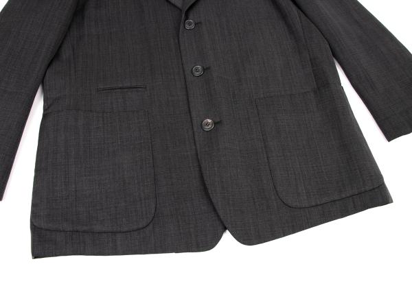 ISSEY MIYAKE MEN Charcoal Wool 3-Button Jacket Size M