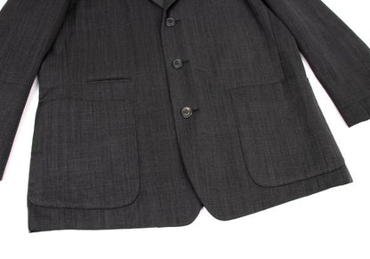 ISSEY MIYAKE MEN Charcoal Wool 3-Button Jacket Size M