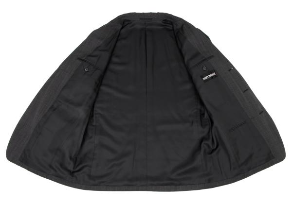 ISSEY MIYAKE MEN Charcoal Wool 3-Button Jacket Size M