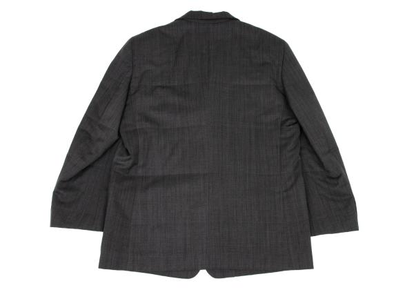 ISSEY MIYAKE MEN Charcoal Wool 3-Button Jacket Size M