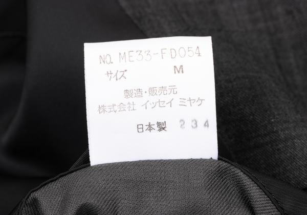 ISSEY MIYAKE MEN Charcoal Wool 3-Button Jacket Size M