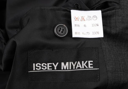 ISSEY MIYAKE MEN Charcoal Wool 3-Button Jacket Size M