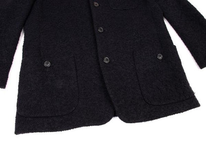 ISSEY MIYAKE MEN Wool Blend Textured Dark Purple Jacket Size M