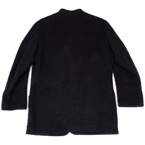 ISSEY MIYAKE MEN Wool Blend Textured Dark Purple Jacket Size M