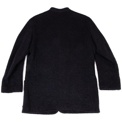 ISSEY MIYAKE MEN Wool Blend Textured Dark Purple Jacket Size M