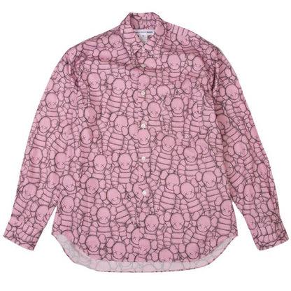 COMME des GARCONS SHIRT x KAWS Graphic Shirt Pink Size XS