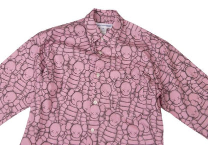 COMME des GARCONS SHIRT x KAWS Graphic Shirt Pink Size XS