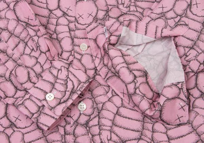 COMME des GARCONS SHIRT x KAWS Graphic Shirt Pink Size XS