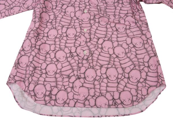 COMME des GARCONS SHIRT x KAWS Graphic Shirt Pink Size XS