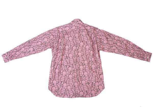 COMME des GARCONS SHIRT x KAWS Graphic Shirt Pink Size XS