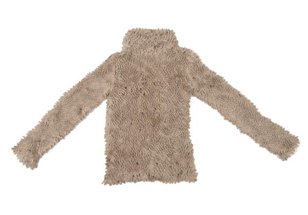 ISSEY MIYAKE Thorn Pleat High Neck Top Brown Size M