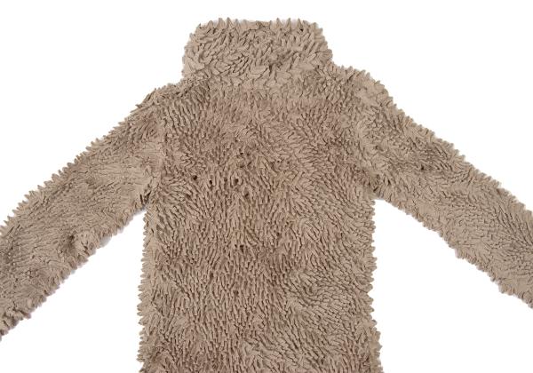 ISSEY MIYAKE Thorn Pleat High Neck Top Brown Size M