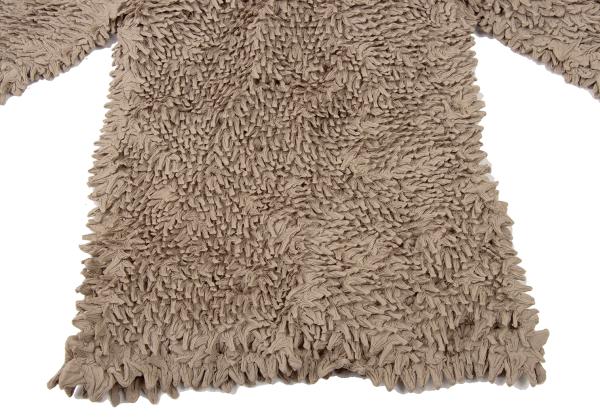 ISSEY MIYAKE Thorn Pleat High Neck Top Brown Size M
